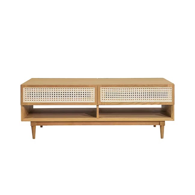 Rocco Rattan Coffee Table - Natural - 0
