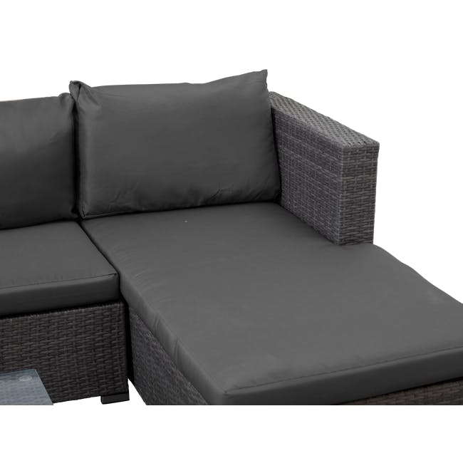 (As-is) Chelsea L-Shaped Outdoor Storage Sofa Set - Grey - Left Facing Chaise Lounge - 18
