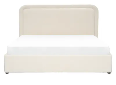 Lumea King Storage Bed - Cream
