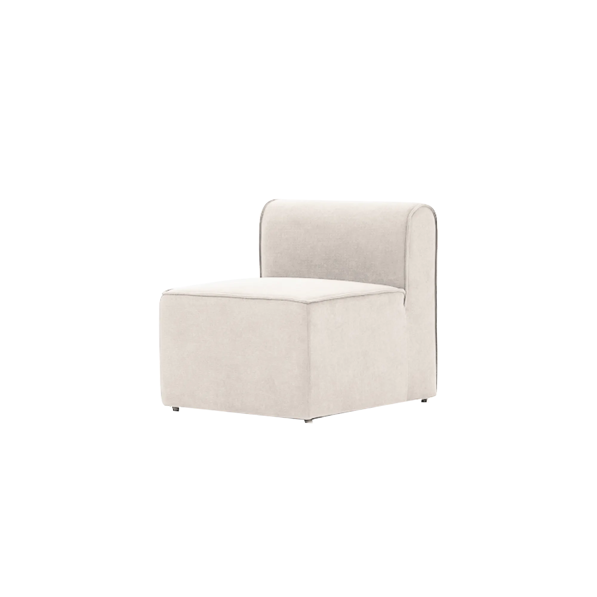 Mobo Modular Sofa Armless Unit - Ivory