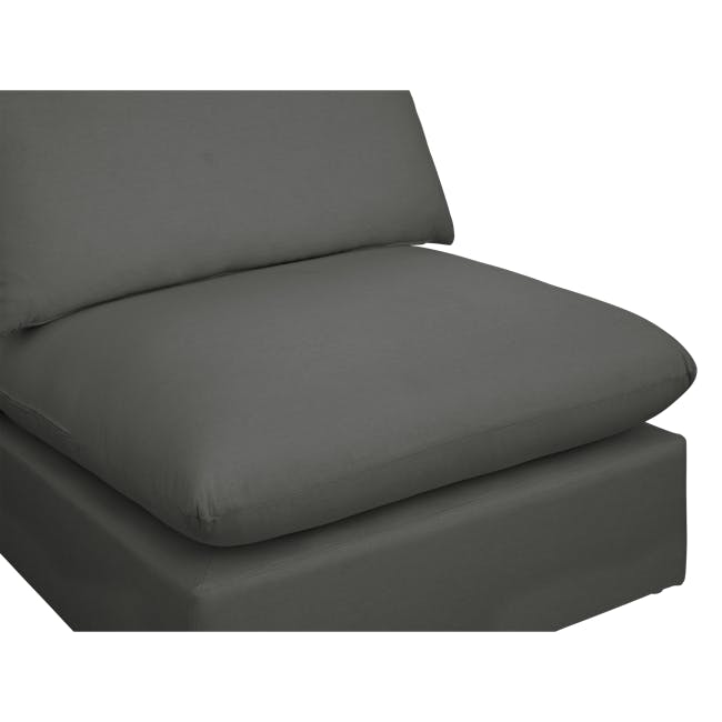 Russell 4 Seater Sectional Sofa - Dark Grey (Eco Clean Fabric) - 14