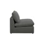 Russell 4 Seater Sofa with Ottoman - Dark Grey (Eco Clean Fabric) - 20