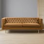 Cadencia 3 Seater Sofa - Tan (Faux Leather) - 5