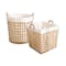 ecoHOUZE Handwoven Rattan Laundry Basket with Linen Lining (2 Sizes) - 0