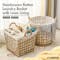 ecoHOUZE Handwoven Rattan Laundry Basket with Linen Lining (2 Sizes) - 4