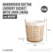 ecoHOUZE Handwoven Rattan Laundry Basket with Linen Lining (2 Sizes) - 6