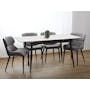 Syla Extendable Dining Table 1.3m-1.6m - Marble White (Sintered Stone) - 1