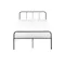 Owen Super Single Metal Bed - Black