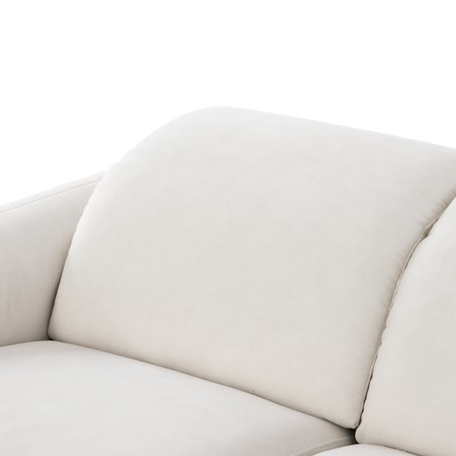 Harmony 2 Seater Power Recliner Sofa - Pearl River (Scratch Resistant) - Zero Wall - 11 - Cream-colored, plush, modern
