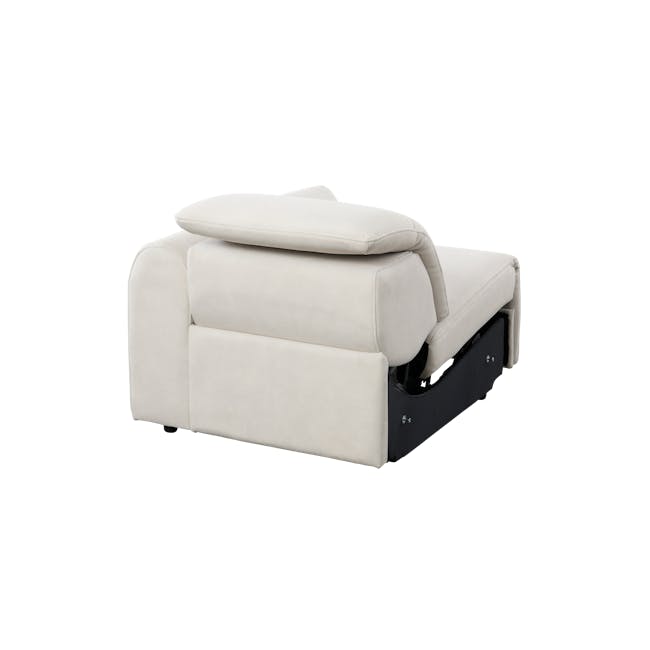Harmony 2 Seater Power Recliner Sofa - Pearl River (Scratch Resistant) - Zero Wall - 25 - Luxurious beige sofa with sleek