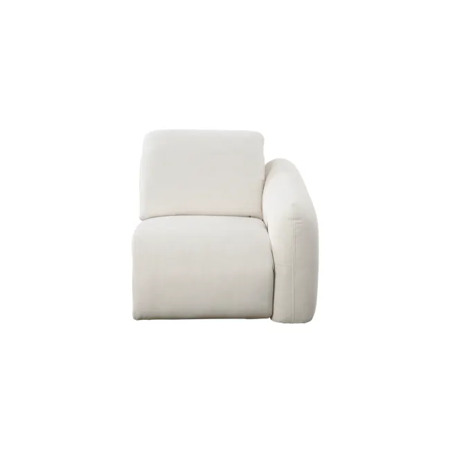 Harmony Right Arm Power Recliner Unit - Pearl River (Scratch Resistant) - 1 - Cream-colored, modern, plush, ergonomic