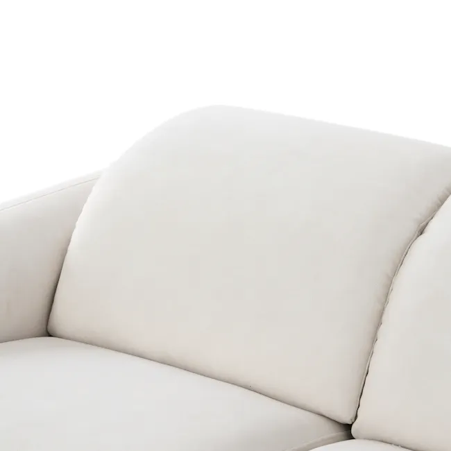 Harmony Right Arm Power Recliner Unit - Pearl River (Scratch Resistant) - 10 - Cream-colored, plush, modern, minimalist