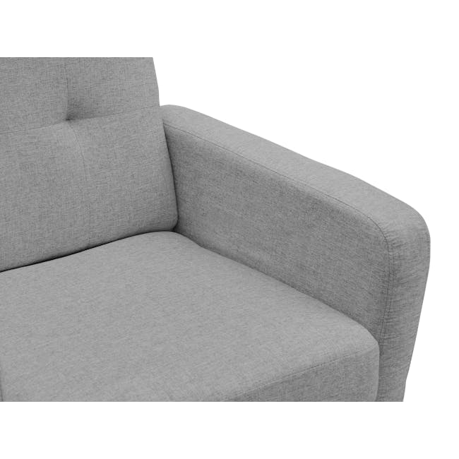 Cali 3 Seater Sofa with Cali Armchair - Siberian Grey - 12