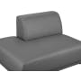 Milan Left Extended Unit - Smokey Grey (Faux Leather) - 9