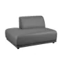 Milan Left Extended Unit - Smokey Grey (Faux Leather) - 7