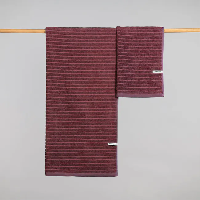 Robinsons Bamboo Luxe Hand Towel Heritage Collection - Plum - 3