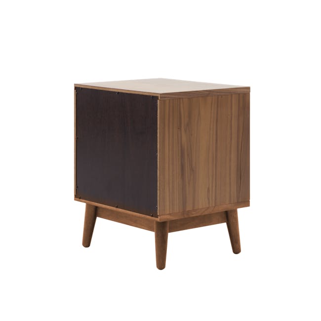 Aspen King Storage Bed in Midnight Grey with 2 Kyoto Top Drawer Bedside Table in Walnut - 14