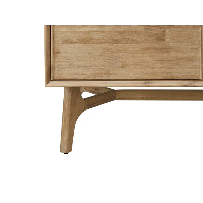 Hudson TV Console 2m - 12 - Wooden table, natural wood finish, rustic design, wooden legs, wooden texture, wooden surface