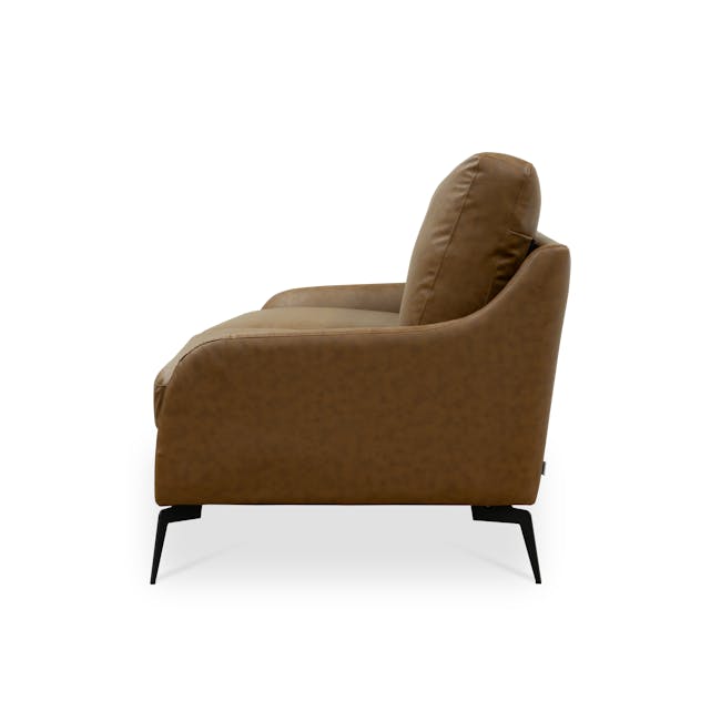 Wellington 3 Seater Sofa - Chestnut (Faux Leather) - 3