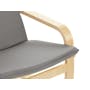 Mizuki Lounge Chair with Ottoman - Light Grey - 6