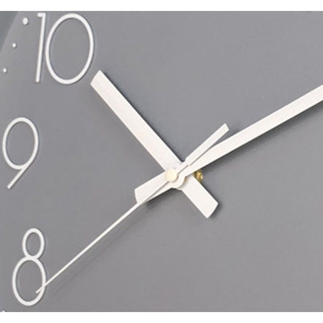 Numbera Wall Clock - Grey - 4