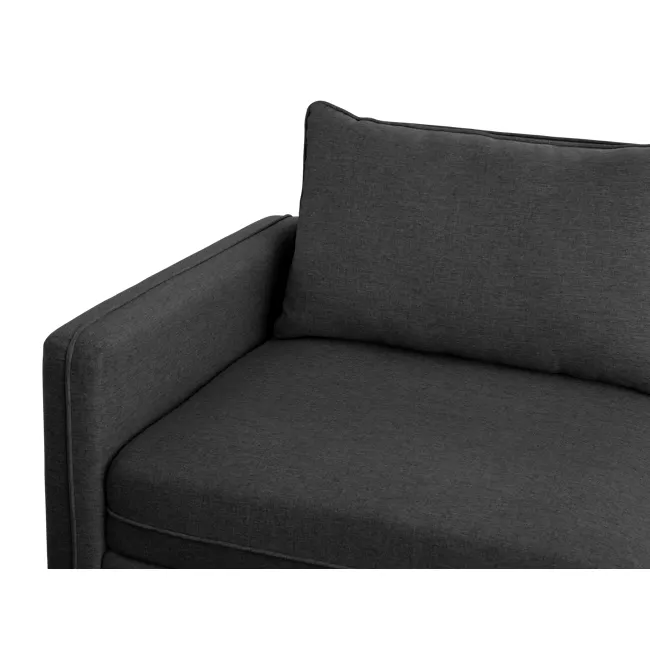 Cameron Left Storage Arm Unit - Orion (Fabric) - 6 - Grey upholstered sofa, modern design, textured fabric, comfortable