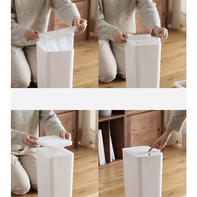 Jiro Touch-Open Waste Bin with Lid - 11L - 4