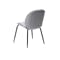 Lennon Dining Chair - Black, Elephant Grey (Fabric) - 3