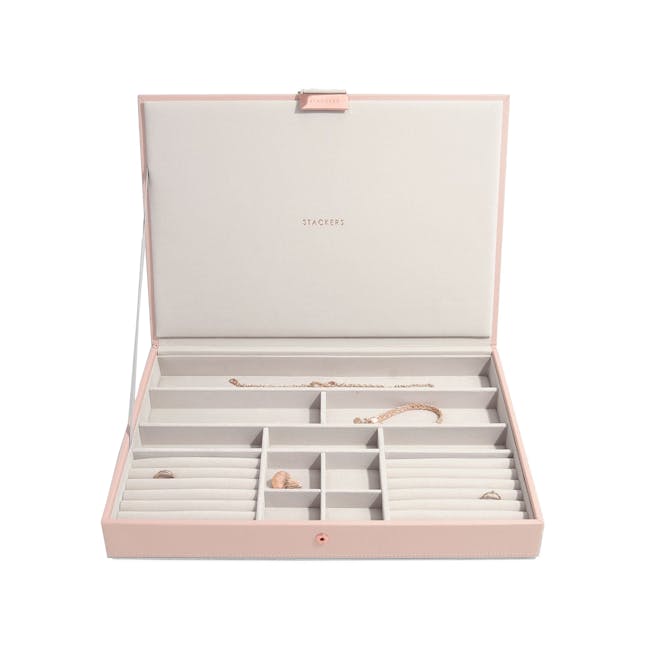 Stackers Supersize Jewellery Box with Lid - Blush - 0