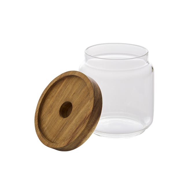 EVERYDAY Glass Jar with Wooden Lid (3 Sizes) - 3