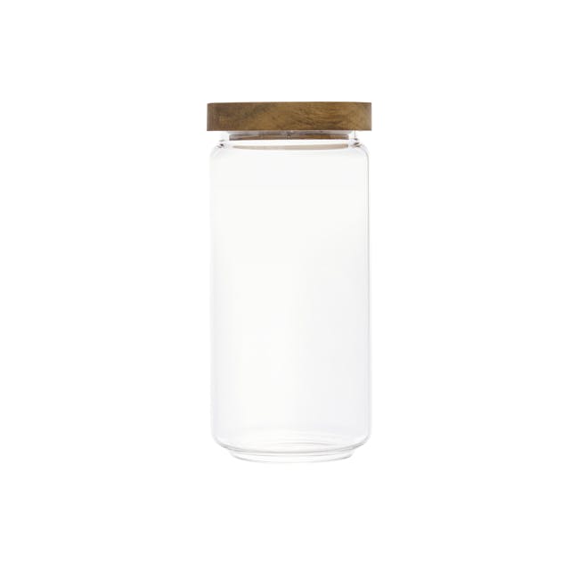EVERYDAY Glass Jar with Wooden Lid (3 Sizes) - 6