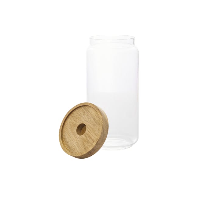 EVERYDAY Glass Jar with Wooden Lid (3 Sizes) - 7