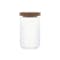 EVERYDAY Glass Jar with Wooden Lid (Set of 3) - 5