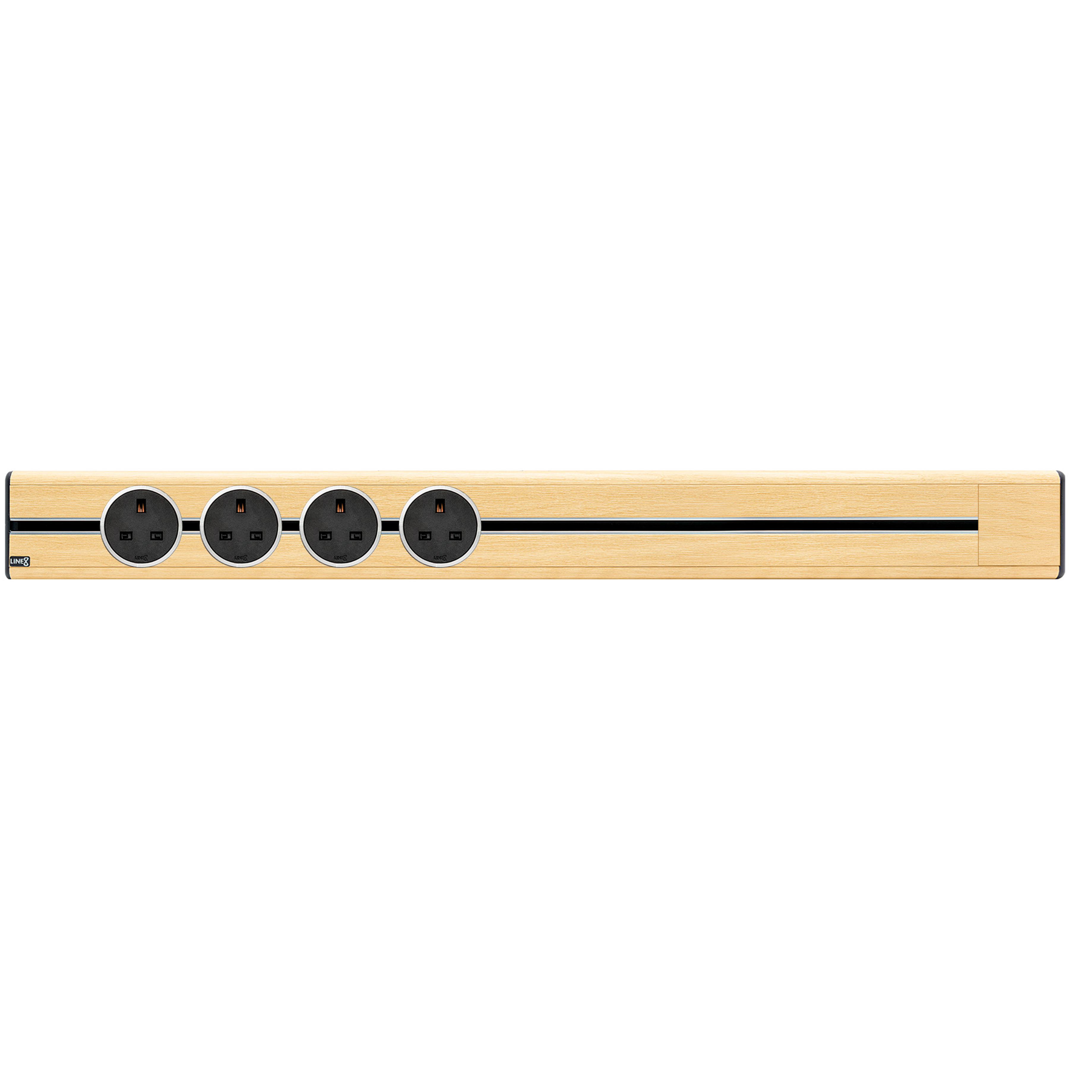 Line8 Power Track 800mm + 4 Adaptors Bundle - American Spruce