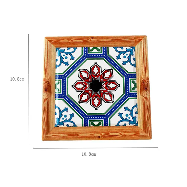 Kasa Peranakan Coaster - Blue Base - 3