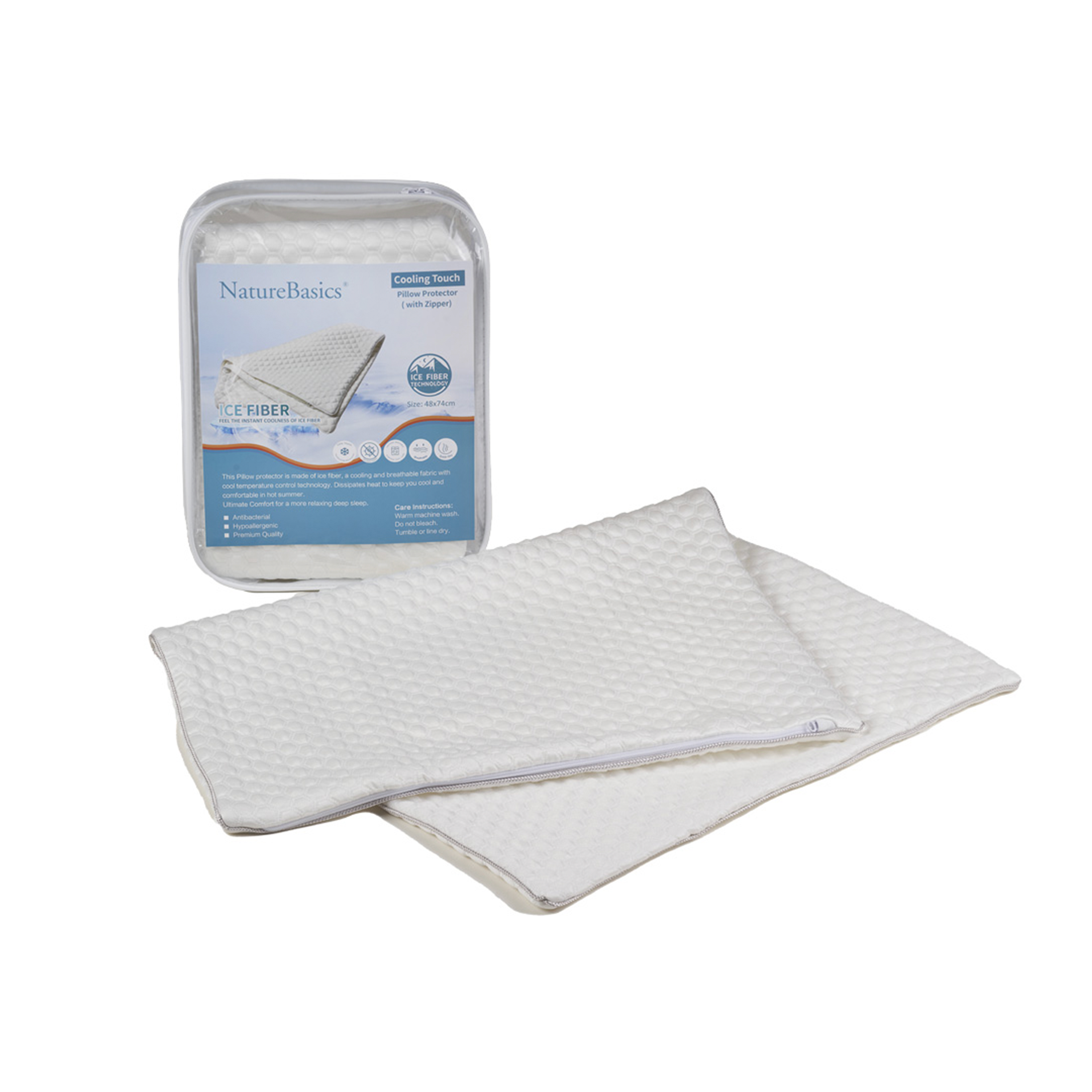 Nature Basics Cooling Touch Pillow Protector (with zipper)