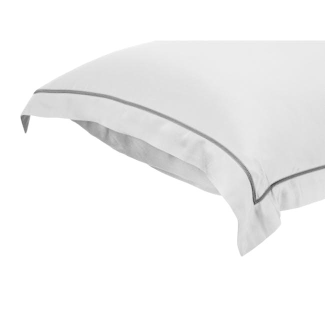 Erin Bamboo Fitted Sheet 4-pc Set - Cloudy White (4 sizes) - 8