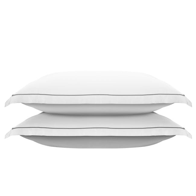 Erin Bamboo Fitted Sheet 4-pc Set - Cloudy White (4 sizes) - 6