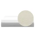 ESSENTIALS King Box Bed - Snow (Faux Leather)