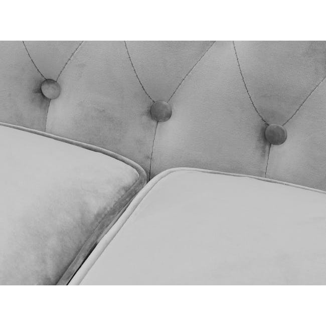 Cadencia 2 Seater Sofa with Cadencia Armchair - Anchor Grey (Velvet) - 7