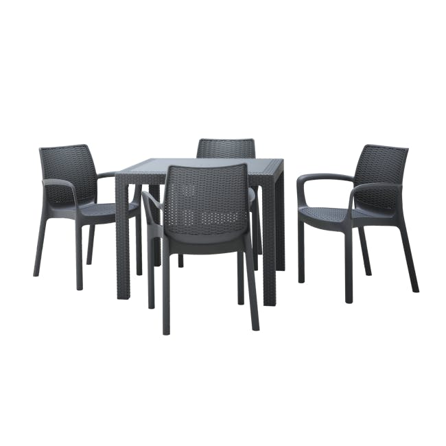 Quartet Outdoor Table - Grey - 4