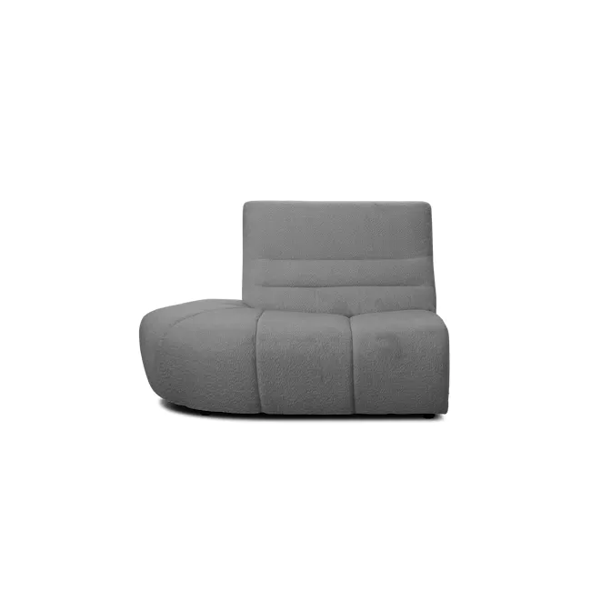 Tara Left Extended Chaise Sofa Unit - Dark Grey - 1