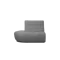 Tara Left Extended Chaise Sofa Unit - Dark Grey