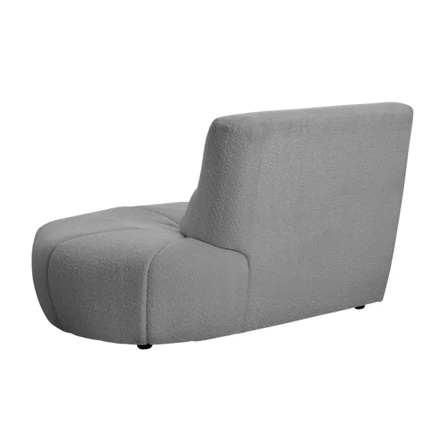 Tara Left Extended Chaise Sofa Unit - Dark Grey - 7