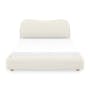 Arianna Queen Bed - Ivory Boucle - 0