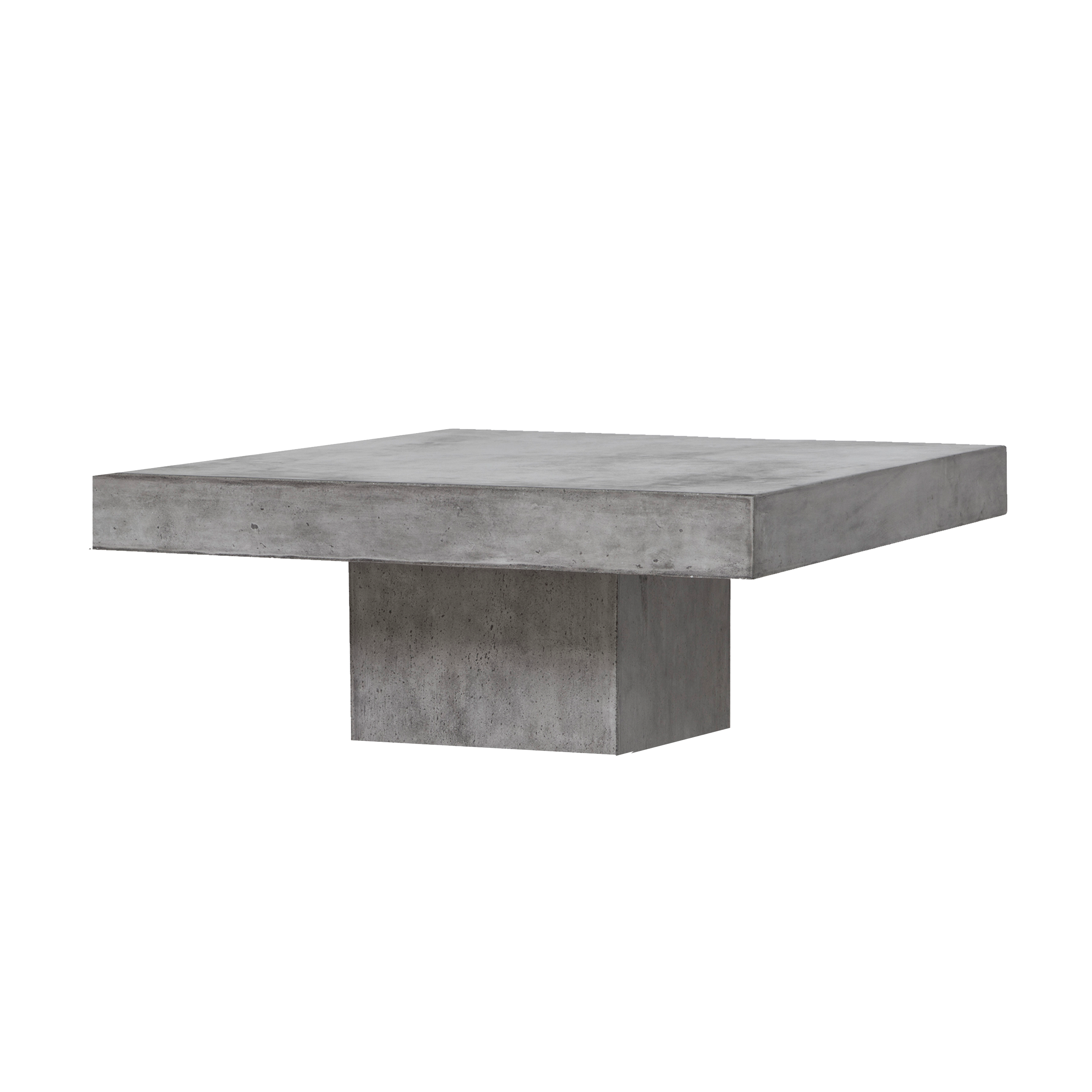 concrete white coffee table