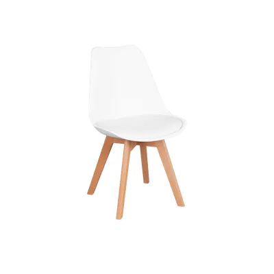 (As-is) Linnett Chair - Natural, White - 4