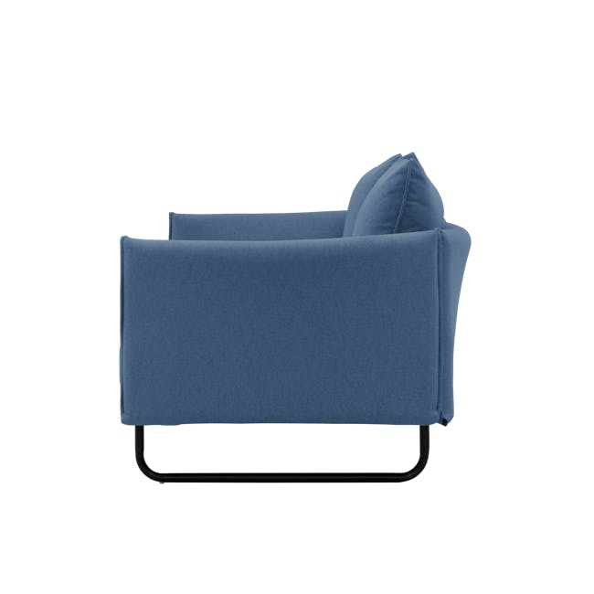 Frank 3 Seater Sofa in Denim with Acapulco Rocking Chair in White, Black, Robin Blue Mix - 9