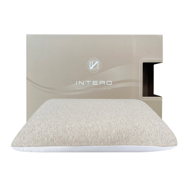 Intero Bamboopro Visco Air Charcoal Memory Foam Pillow DUO - 0