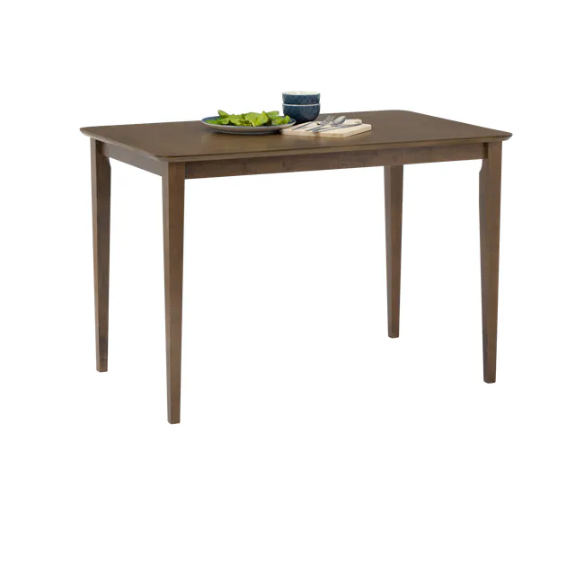 Charmant Dining Table 1.1m - Cocoa - 10 - Wooden dining table, minimalist design, dark brown finish, sturdy legs